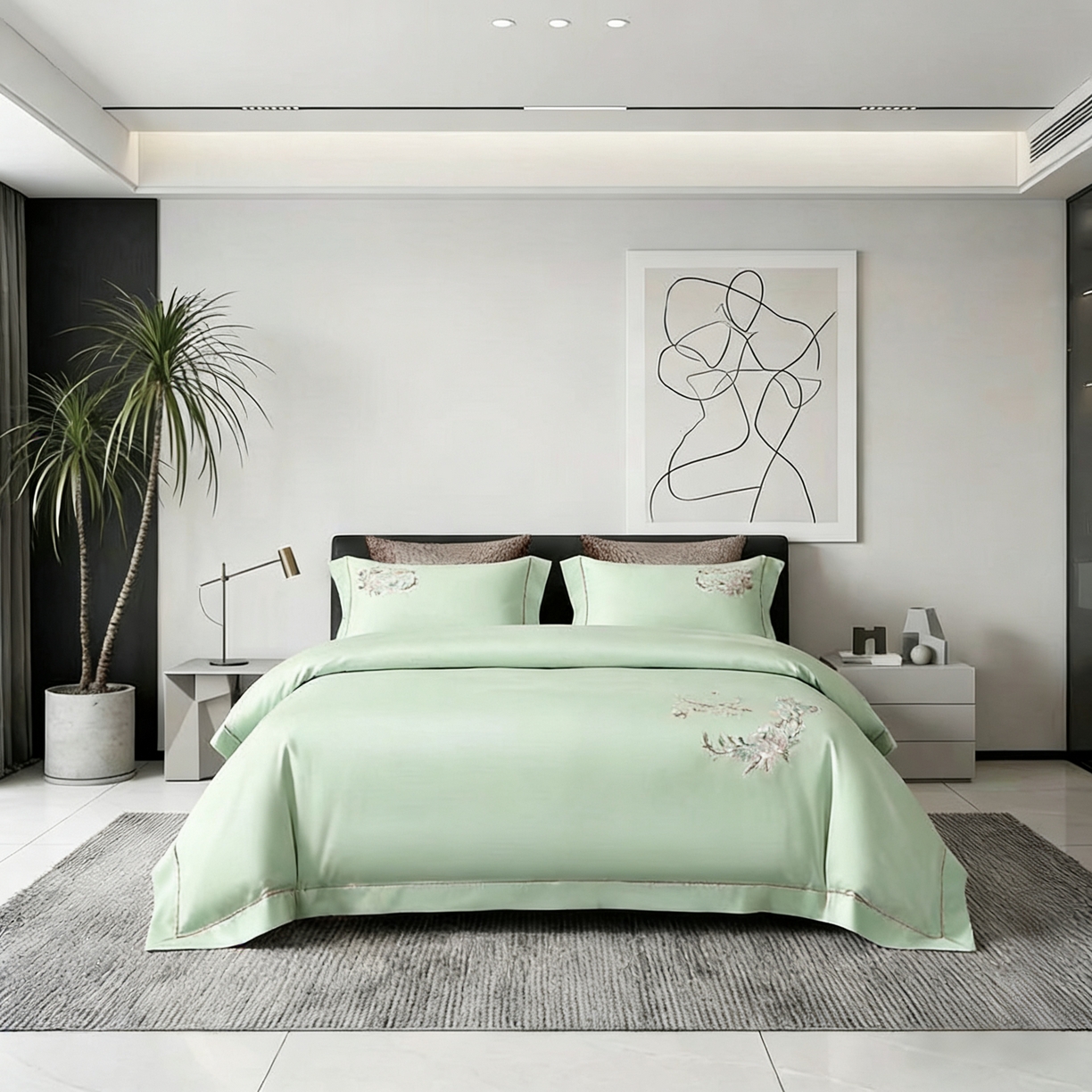 91家纺网 家纺一手货源 找家纺 （总）U品汇 2026全棉纯棉刺绣花四件套40支长绒棉100%棉礼盒包装