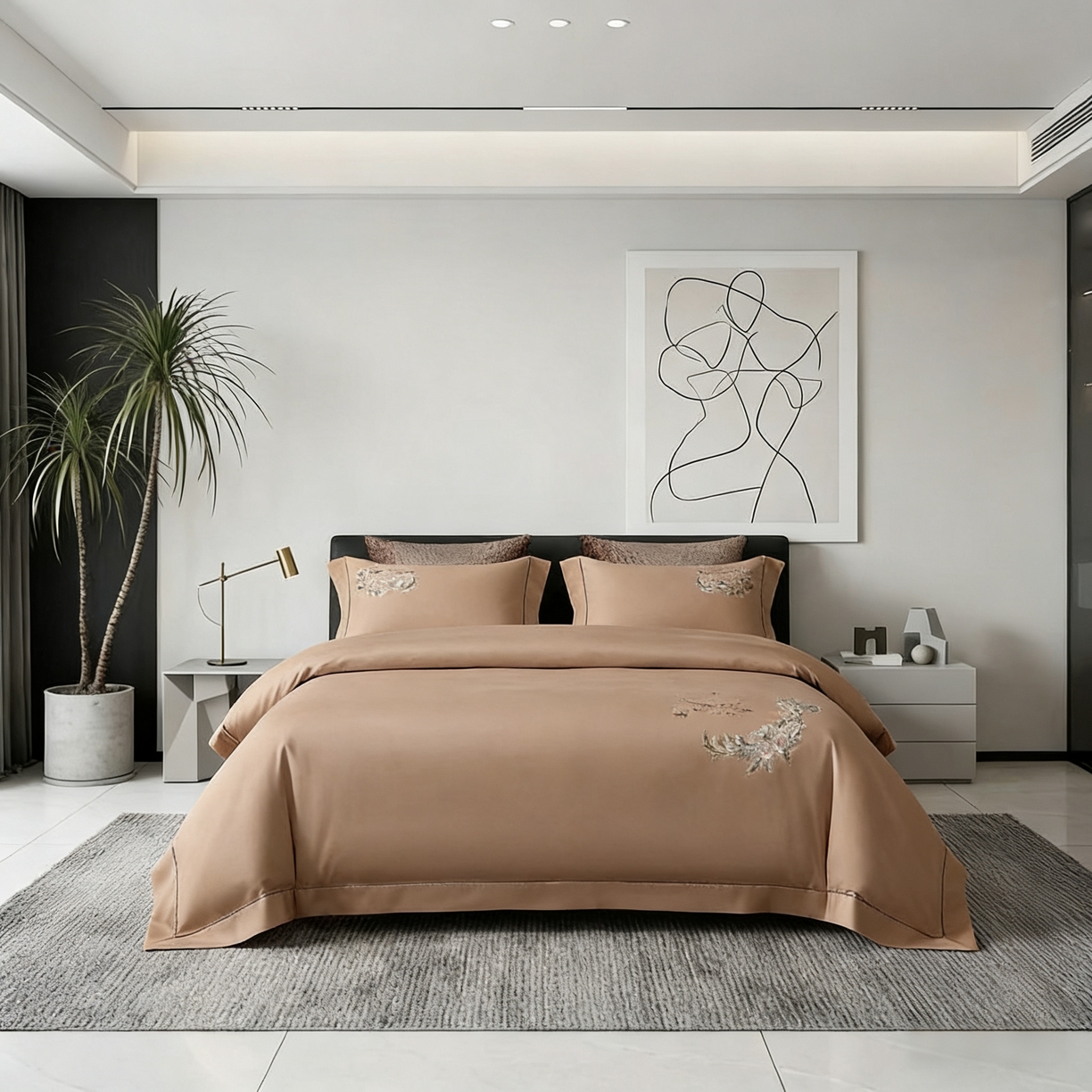 91家纺网 家纺一手货源 找家纺 （总）U品汇 2026全棉纯棉刺绣花四件套40支长绒棉100%棉礼盒包装