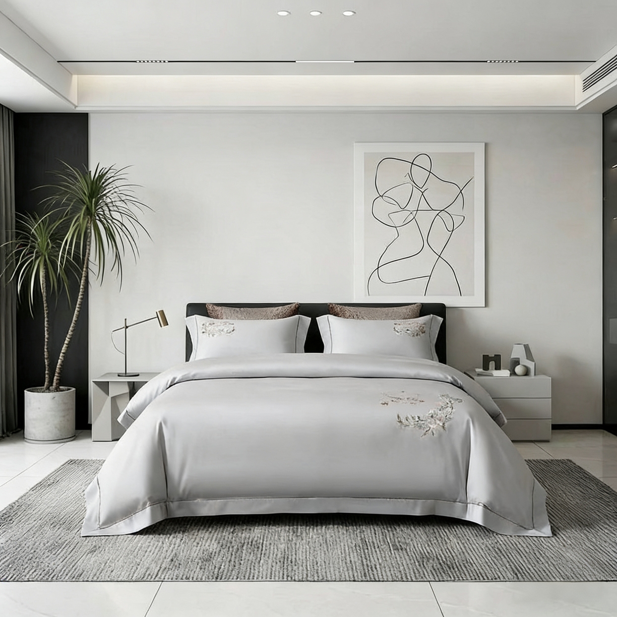 91家纺网 家纺一手货源 找家纺 （总）U品汇 2026全棉纯棉刺绣花四件套40支长绒棉100%棉礼盒包装