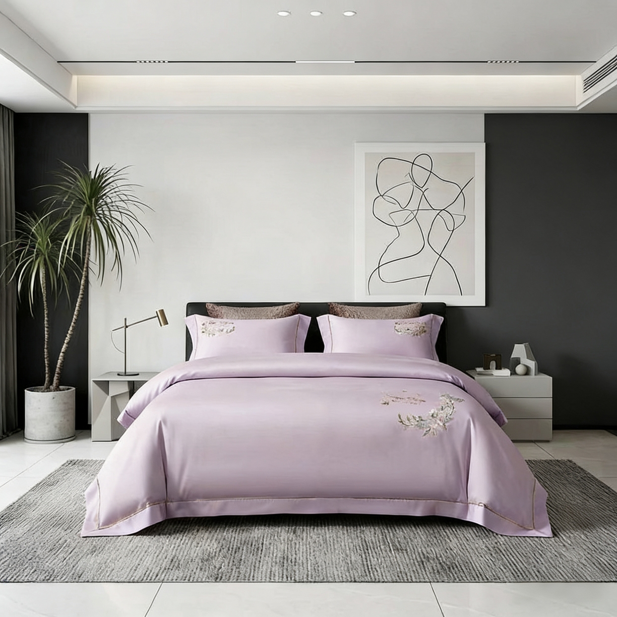 91家纺网 家纺一手货源 找家纺 （总）U品汇 2026全棉纯棉刺绣花四件套40支长绒棉100%棉礼盒包装