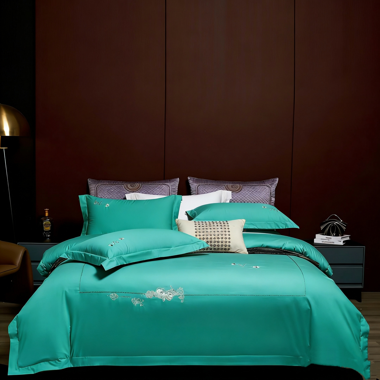 91家纺网 家纺一手货源 找家纺 （总）U品汇 2026全棉纯棉刺绣花四件套40支长绒棉100%棉礼盒包装