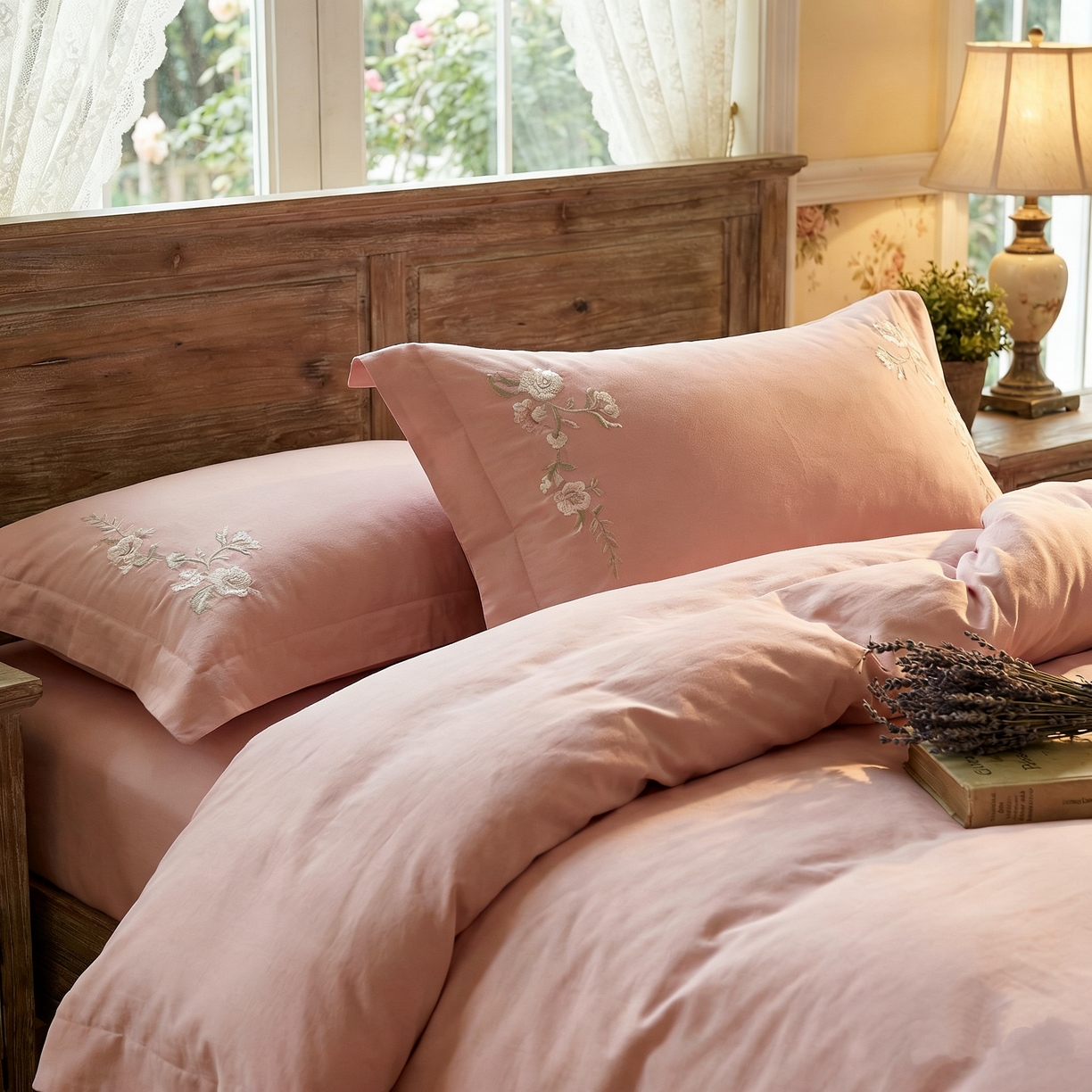 91家纺网 家纺一手货源 找家纺 （总）U品汇 2026全棉纯棉刺绣花四件套40支长绒棉100%棉礼盒包装