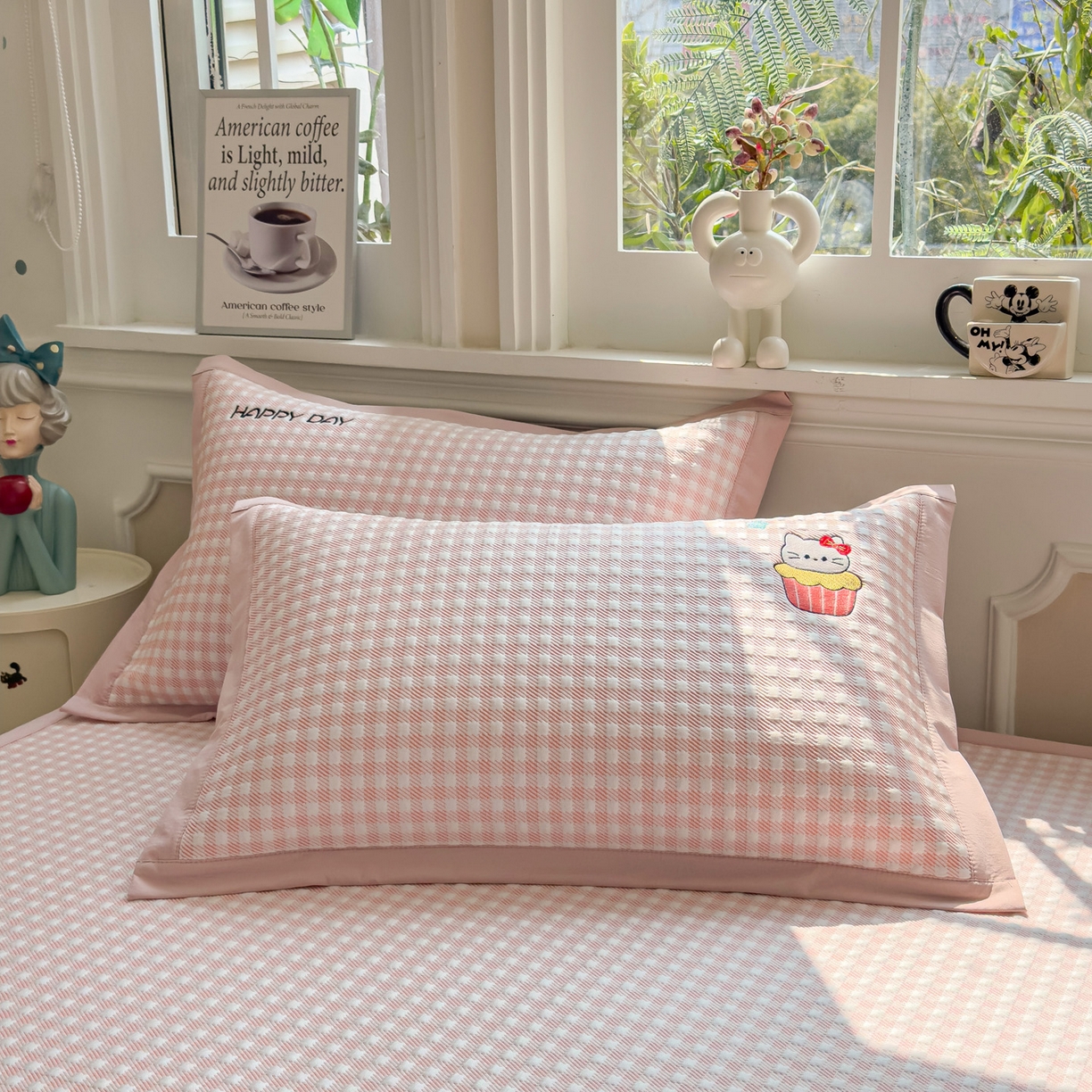 91家纺网 家纺一手货源 找家纺 （总）席世家 2026新款豆豆绣花枕套单枕套枕套单件