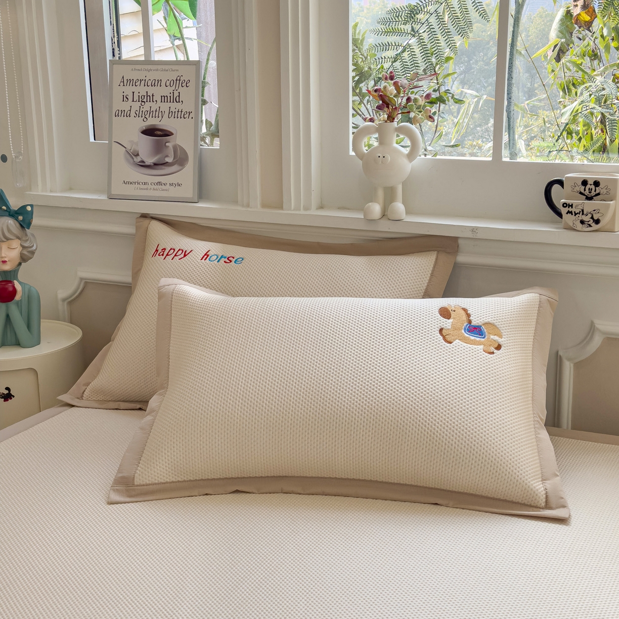 91家纺网 家纺一手货源 找家纺 （总）席世家 2026新款豆豆绣花枕套单枕套枕套单件