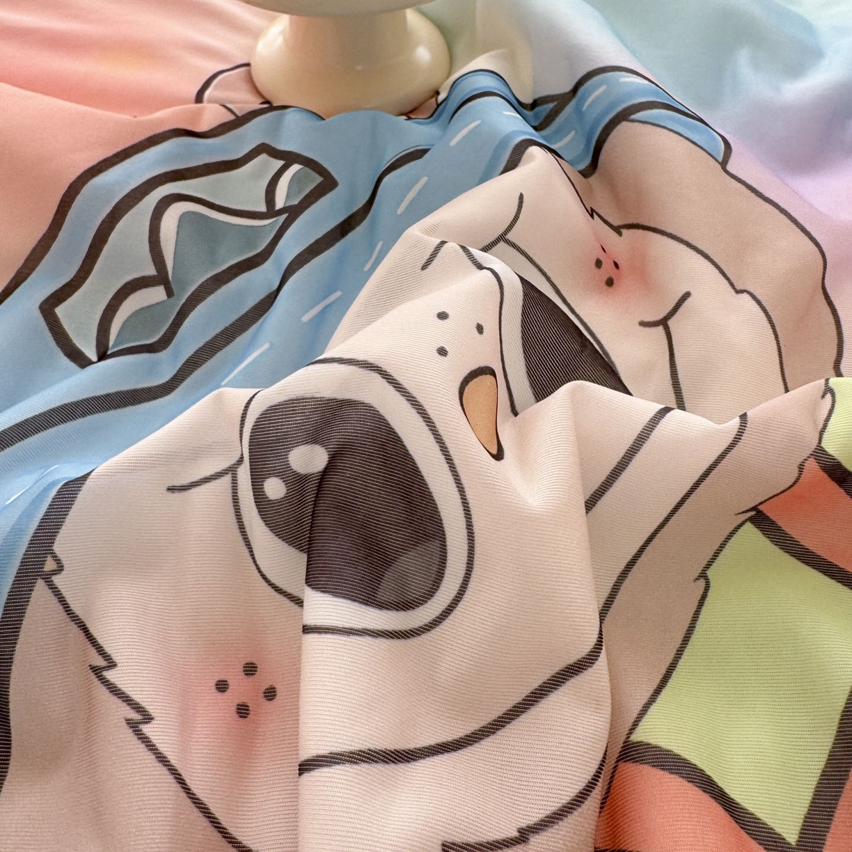 91家纺网 家纺一手货源 找家纺 （总）优雅星家纺 2026新款凉感丝印花大豆纤维夏被空调被夏凉被