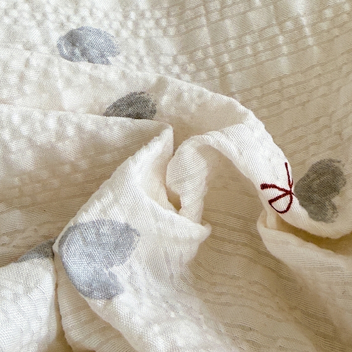 91家纺网 家纺一手货源 找家纺 韩约家纺 2026新款法式大花边泡芙棉床盖款夏被夏凉被空调被四件套 爱心蝴蝶结