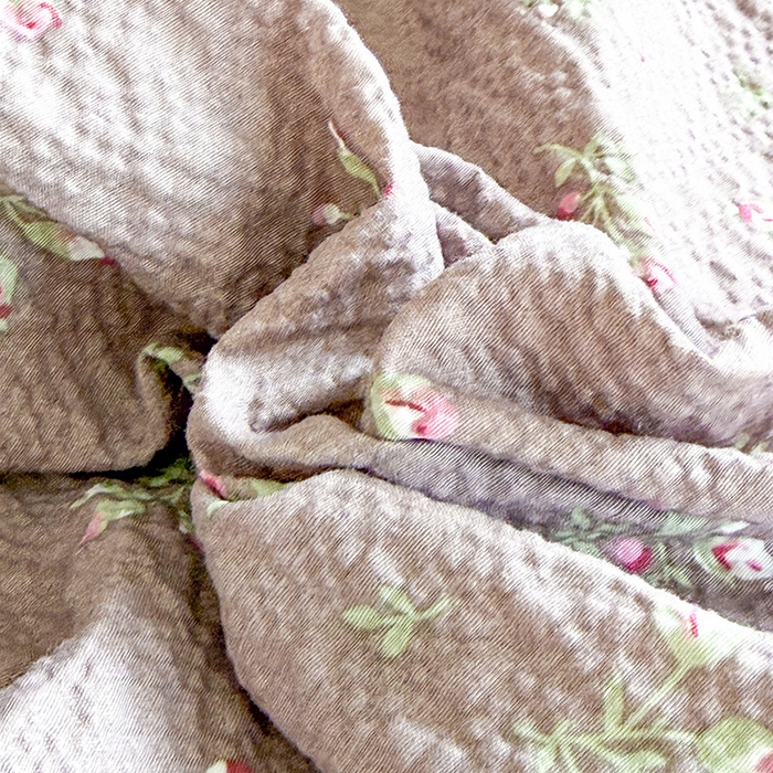 91家纺网 家纺一手货源 找家纺 韩约家纺 2026新款法式大花边泡芙棉床盖款夏被夏凉被空调被四件套 花见喜