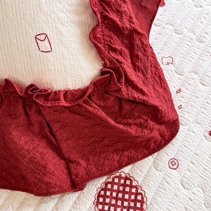 91家纺网 家纺一手货源 找家纺 韩约家纺 2026新款法式大花边泡芙棉床盖款夏被夏凉被空调被四件套 马上鸿运