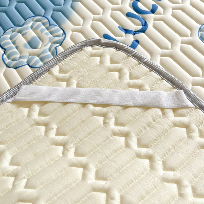 91家纺网 家纺一手货源 找家纺 沐慕 2026新款小清新凉感丝乳胶凉席三件套 爱心小兔