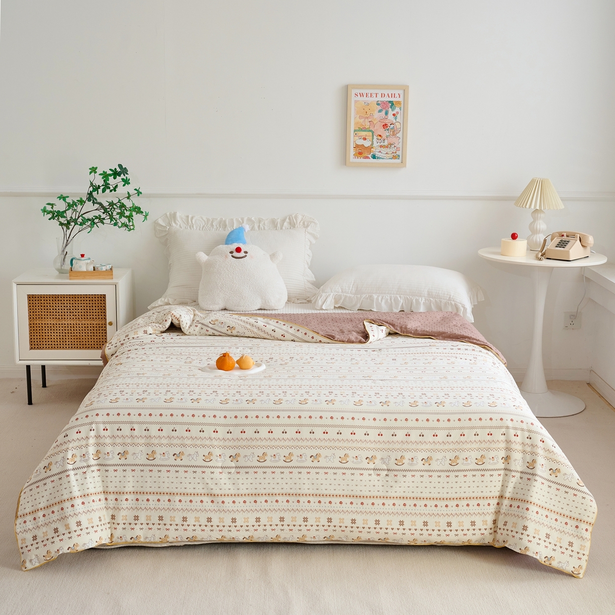 91家纺网 家纺一手货源 找家纺 赛琳 2026新款小清新大豆纤维豆豆被春秋被儿童夏凉被空调被 费尔岛木马