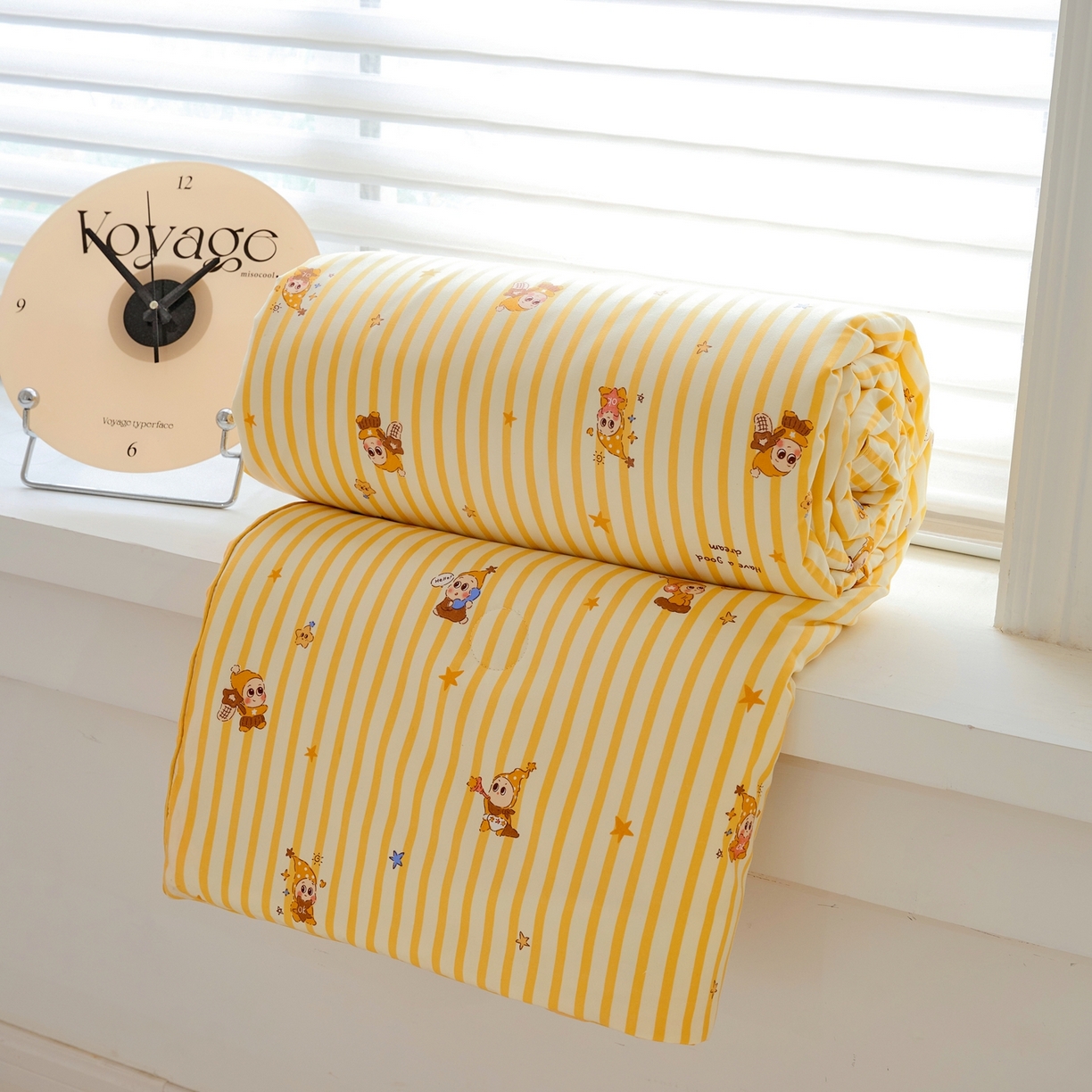 91家纺网 家纺一手货源 找家纺 赛琳 2026新款小清新大豆纤维豆豆被春秋被儿童夏凉被空调被 芝士星星