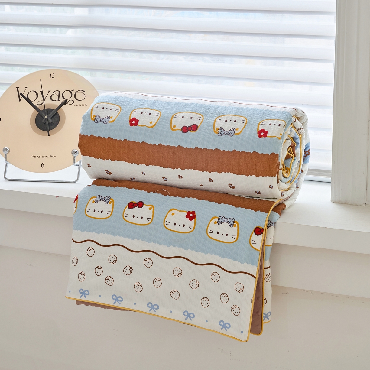 91家纺网 家纺一手货源 找家纺 赛琳 2026新款小清新大豆纤维豆豆被春秋被儿童夏凉被空调被 凯特日记