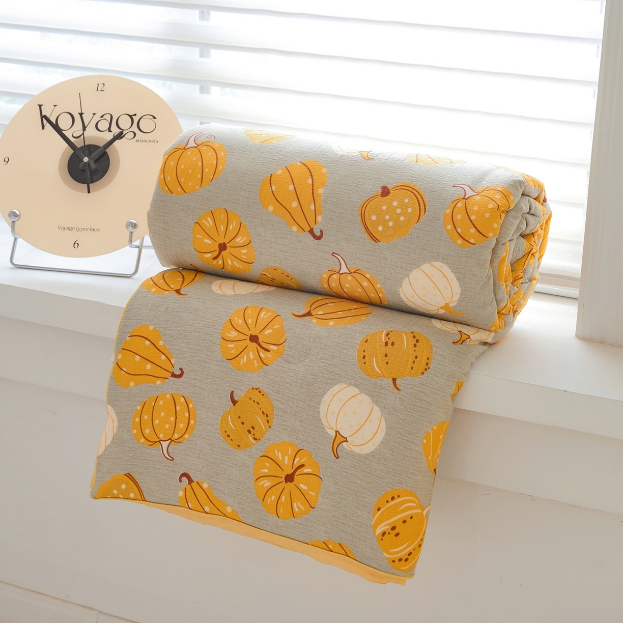 91家纺网 家纺一手货源 找家纺 赛琳 2026新款小清新大豆纤维豆豆被春秋被儿童夏凉被空调被 南瓜派对