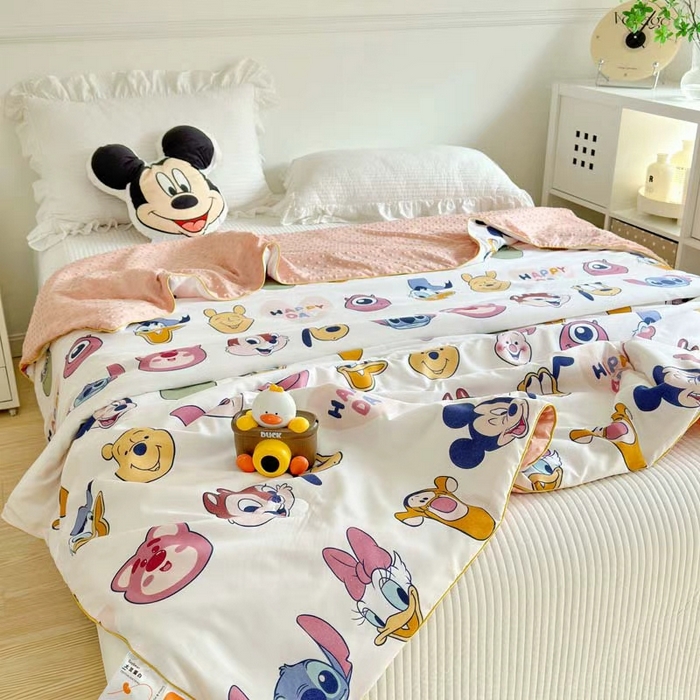 赛琳 2026新款小清新大豆纤维豆豆被春秋被儿童夏凉被空调被 甜心