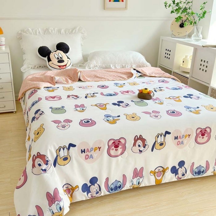 91家纺网 家纺一手货源 找家纺 赛琳 2026新款小清新大豆纤维豆豆被春秋被儿童夏凉被空调被 甜心