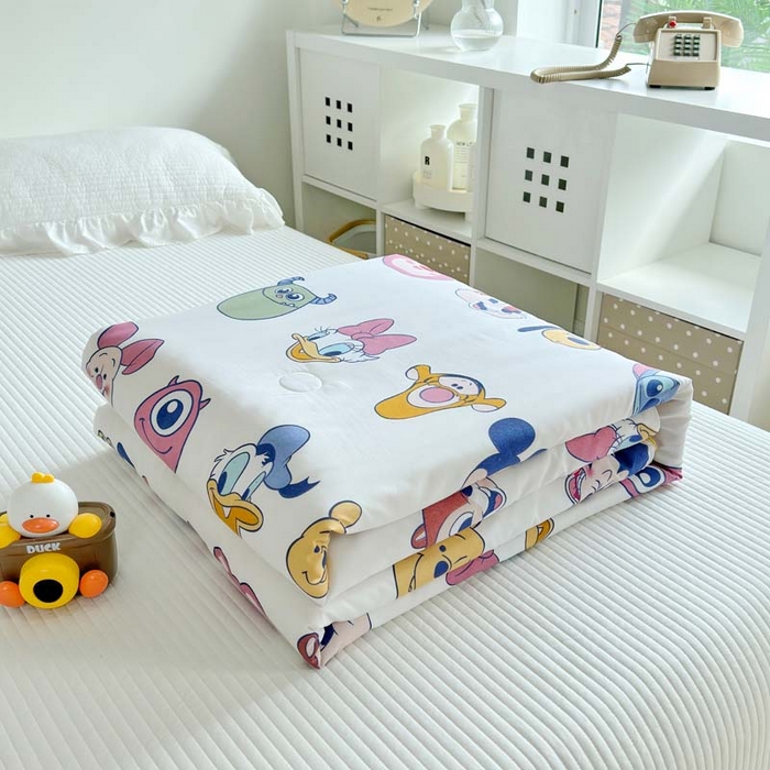 91家纺网 家纺一手货源 找家纺 赛琳 2026新款小清新大豆纤维豆豆被春秋被儿童夏凉被空调被 甜心