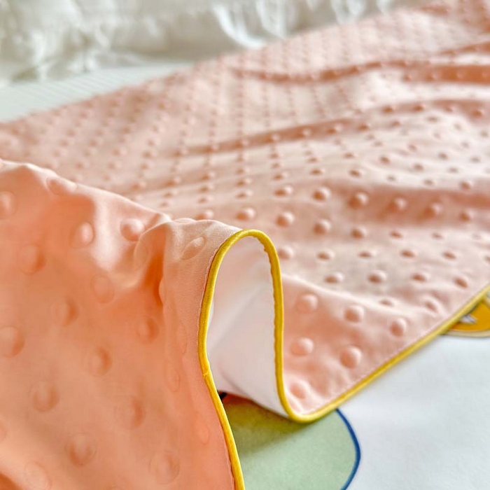 91家纺网 家纺一手货源 找家纺 赛琳 2026新款小清新大豆纤维豆豆被春秋被儿童夏凉被空调被 甜心