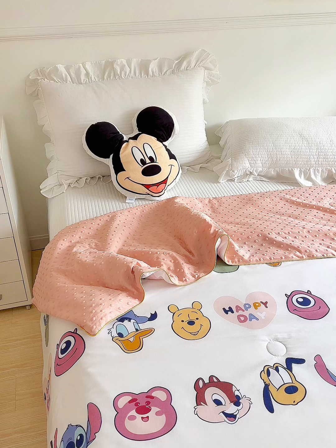 91家纺网 家纺一手货源 找家纺 赛琳 2026新款小清新大豆纤维豆豆被春秋被儿童夏凉被空调被 甜心