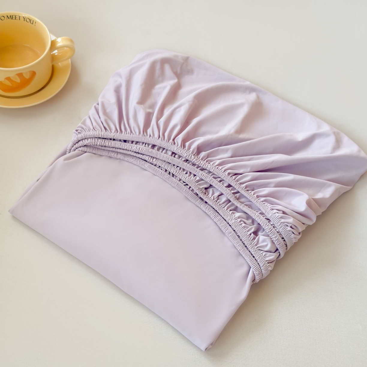 大吉 2026新款纯色锦氨系列单床笠 清月紫