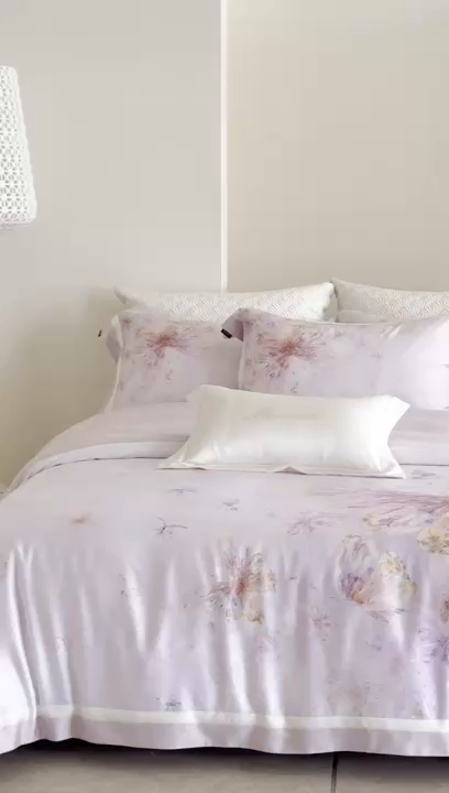 91家纺网 家纺一手货源 找家纺 馨蕊家居 2026春夏新品高奢简约活性数码印花系列-织锦 织锦-蔷薇粉