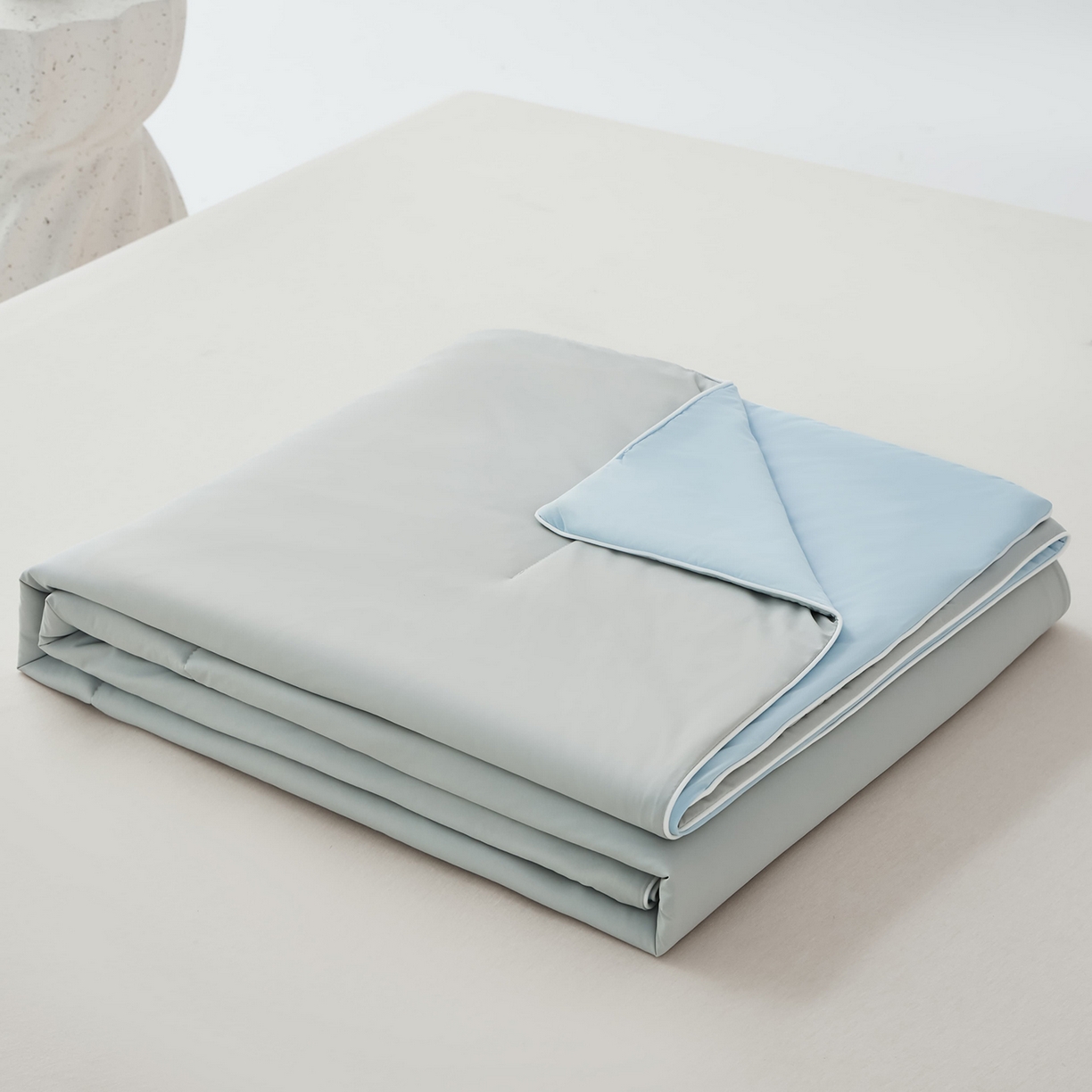 91家纺网 家纺一手货源 找家纺 （总）大吉 2026新款纯色锦氨系列夏被被子被芯