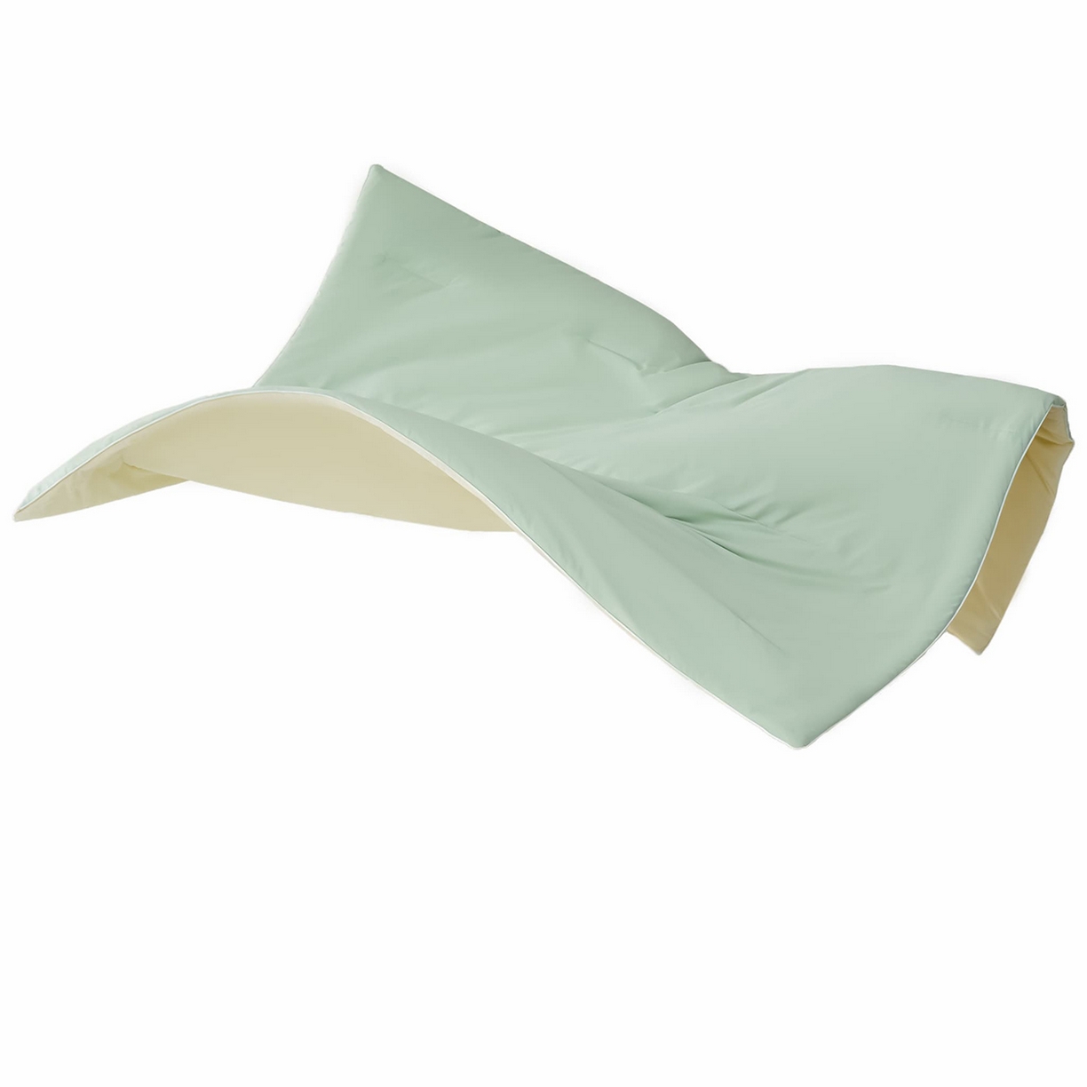 91家纺网 家纺一手货源 找家纺 大吉 2026新款纯色锦氨系列夏被被子被芯 绿+奶白