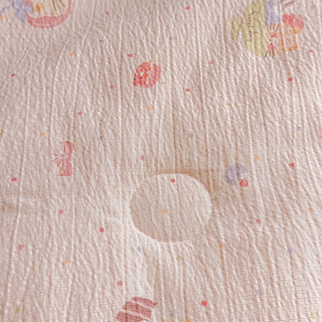 91家纺网 家纺一手货源 找家纺 晓时候 2026新款皱皱纱大豆夏被夏凉被空调被 奶糯粉喵