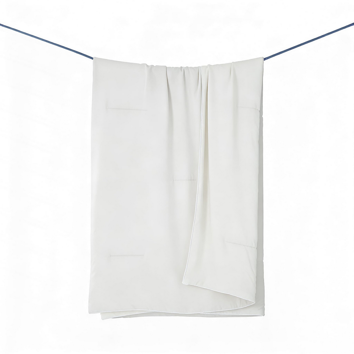 91家纺网 家纺一手货源 找家纺 大吉 2026新款纯色锦氨系列夏被被子被芯 本白