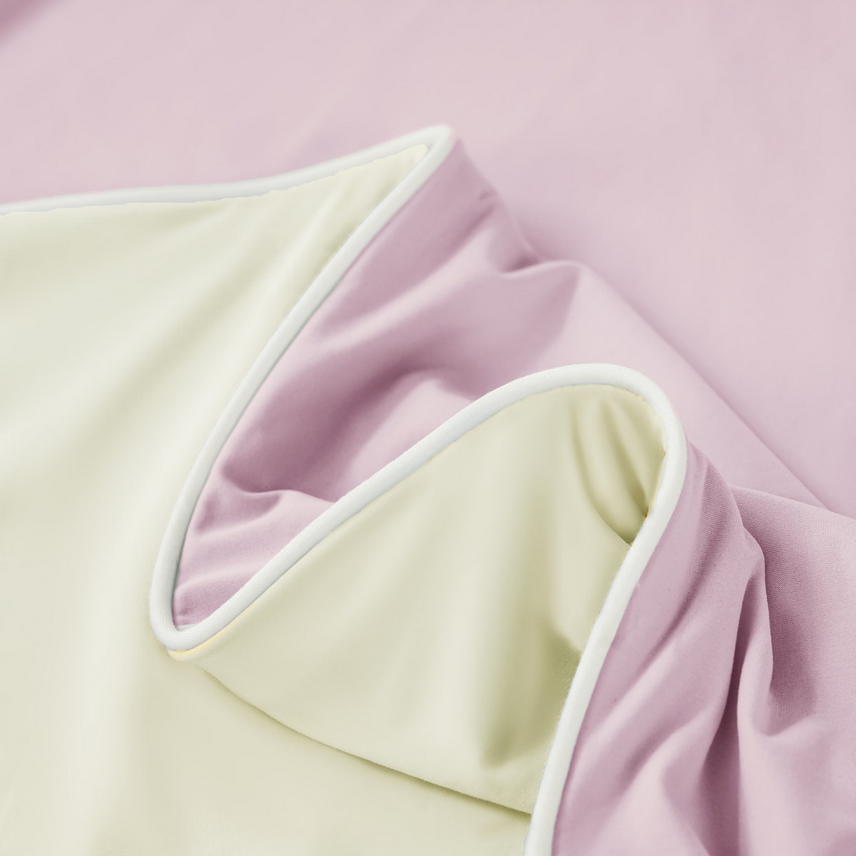 91家纺网 家纺一手货源 找家纺 大吉 2026新款纯色锦氨系列夏被被子被芯 紫+奶白