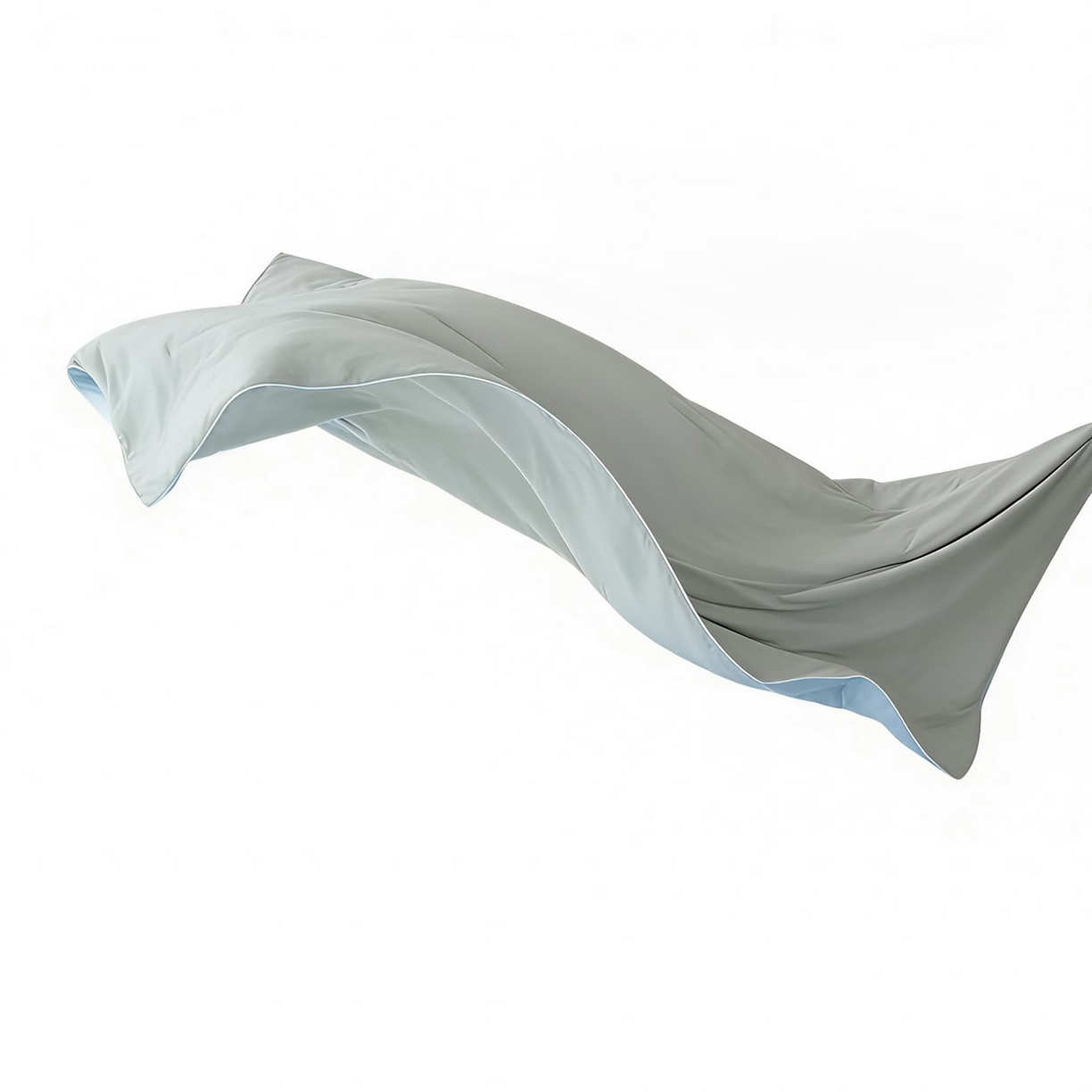 91家纺网 家纺一手货源 找家纺 大吉 2026新款纯色锦氨系列夏被被子被芯 灰+浅蓝