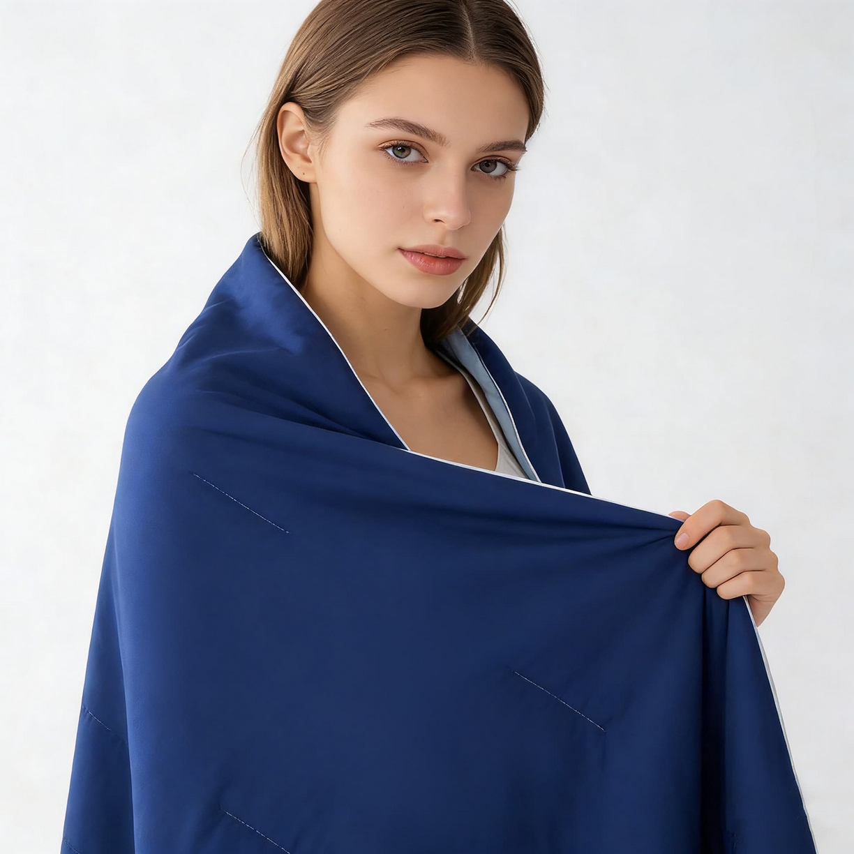 91家纺网 家纺一手货源 找家纺 （总）大吉 2026新款纯色锦氨系列夏被被子被芯