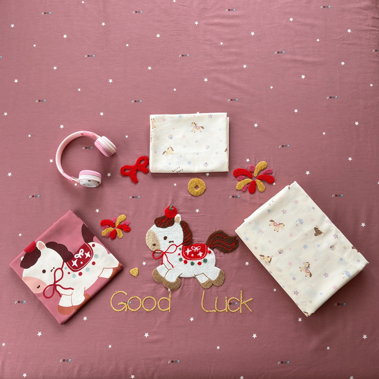 91家纺网 家纺一手货源 找家纺 乐童家纺 2026新款13370全棉纯棉毛巾绣呆萌系列四件套第二波 福马