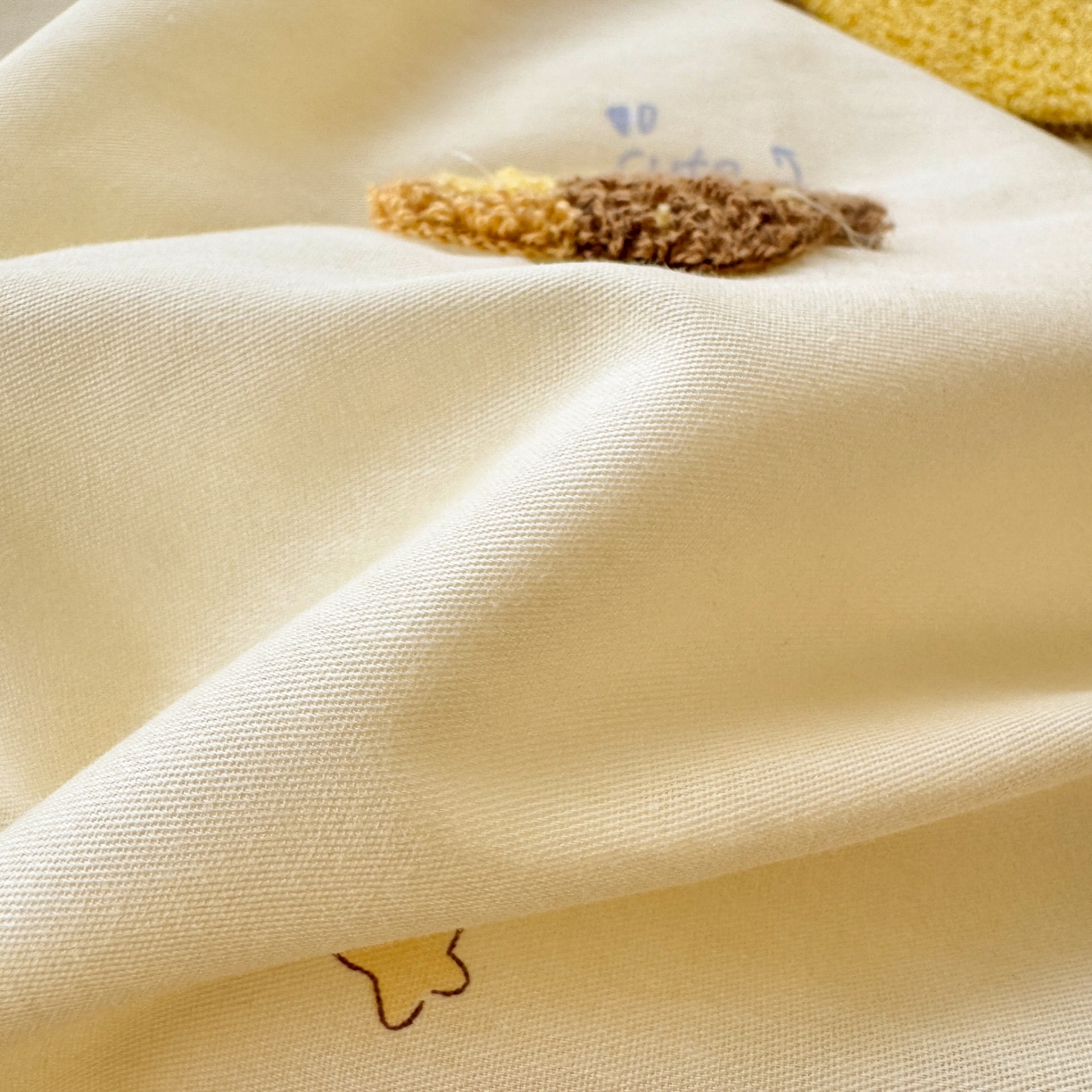 91家纺网 家纺一手货源 找家纺 乐童家纺 2026新款13370全棉纯棉毛巾绣呆萌系列四件套第二波 噗噗熊