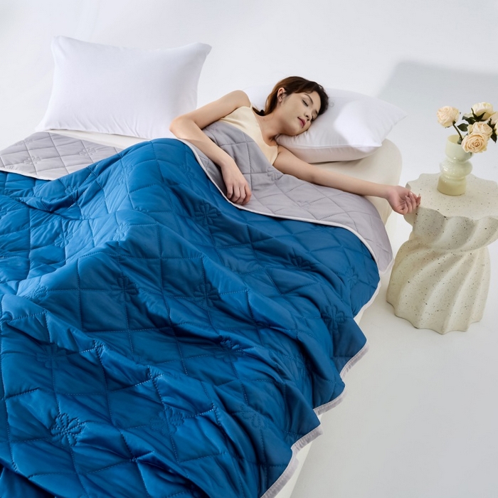 91家纺网 家纺一手货源 找家纺 （总）天之悦家纺 2026跨境外贸可机洗水洗A类夏被冰淇淋凉感丝空调被子被芯夏凉被