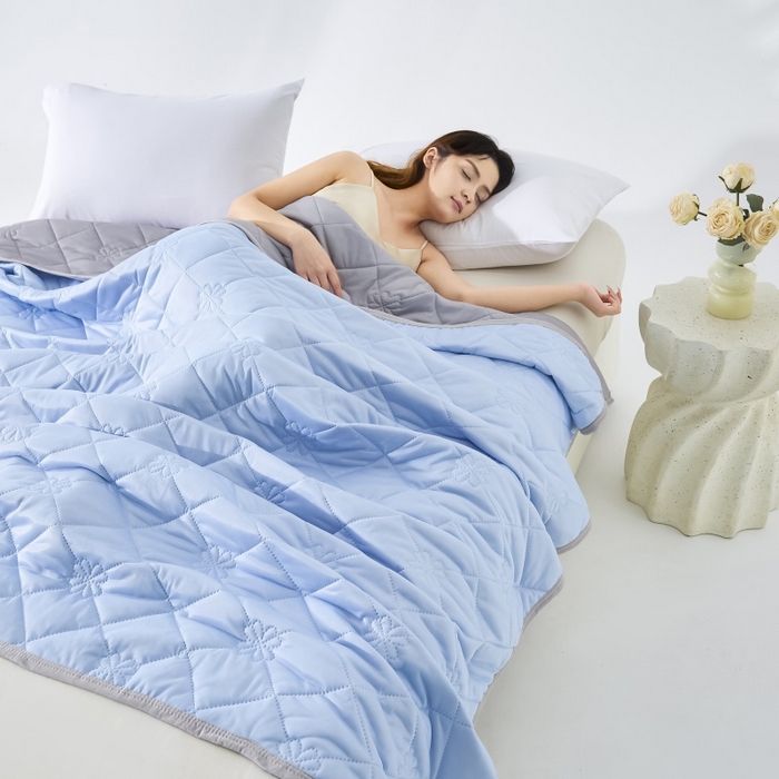 91家纺网 家纺一手货源 找家纺 （总）天之悦家纺 2026跨境外贸可机洗水洗A类夏被冰淇淋凉感丝空调被子被芯夏凉被