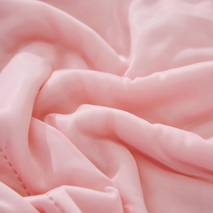 91家纺网 家纺一手货源 找家纺 天之悦家纺 2026跨境外贸可机洗水洗A类夏被冰淇淋凉感丝空调被子被芯夏凉被 粉玉色（条纹款）