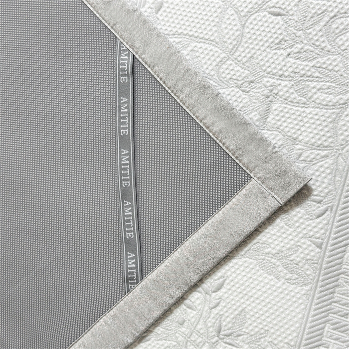 91家纺网 家纺一手货源 找家纺 慕木家纺 2026新款高端复合三明治PE乙纶提花610克冰豆豆凉席欧洛菲系列（提供买家秀） 欧洛菲-灰床席款