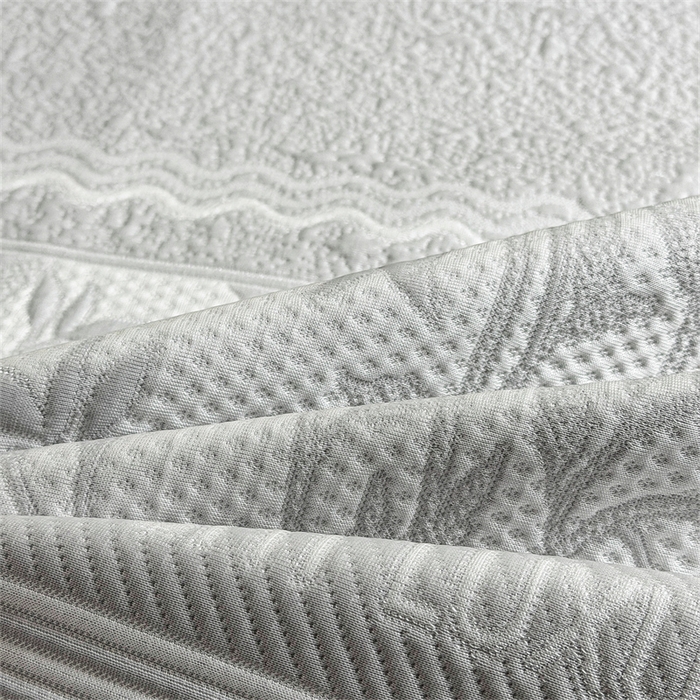 91家纺网 家纺一手货源 找家纺 慕木家纺 2026新款高端复合三明治PE乙纶提花610克冰豆豆凉席欧洛菲系列（提供买家秀） 欧洛菲-灰床席款