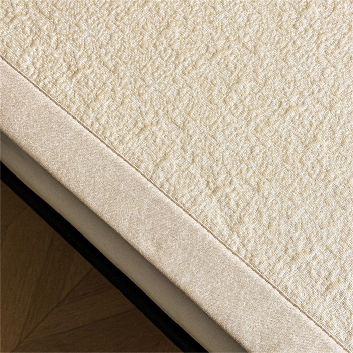 91家纺网 家纺一手货源 找家纺 慕木家纺 2026新款高端复合三明治PE乙纶提花610克冰豆豆凉席欧洛菲系列（提供买家秀） 欧洛菲-卡其床席款