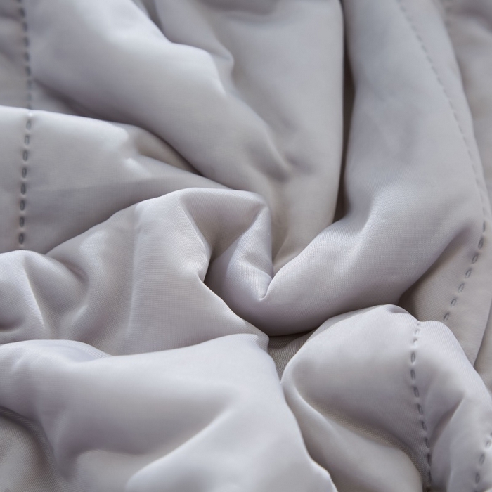 91家纺网 家纺一手货源 找家纺 天之悦家纺 2026跨境外贸可机洗水洗A类夏被冰淇淋凉感丝空调被子被芯夏凉被 浅灰（条纹款）