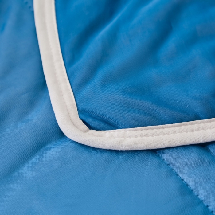 91家纺网 家纺一手货源 找家纺 天之悦家纺 2026跨境外贸可机洗水洗A类夏被冰淇淋凉感丝空调被子被芯夏凉被 深空蓝（条纹款）