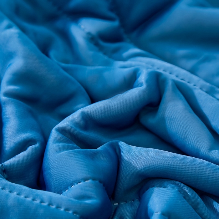 91家纺网 家纺一手货源 找家纺 天之悦家纺 2026跨境外贸可机洗水洗A类夏被冰淇淋凉感丝空调被子被芯夏凉被 深空蓝（条纹款）