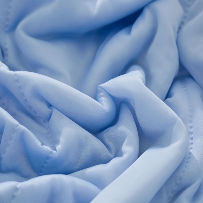 91家纺网 家纺一手货源 找家纺 天之悦家纺 2026跨境外贸可机洗水洗A类夏被冰淇淋凉感丝空调被子被芯夏凉被 云天蓝（条纹款）