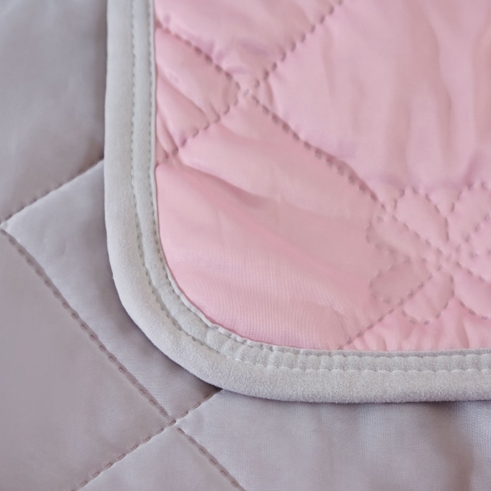 91家纺网 家纺一手货源 找家纺 天之悦家纺 2026跨境外贸可机洗水洗A类夏被冰淇淋凉感丝空调被子被芯夏凉被 豆沙色配灰色（花纹款）