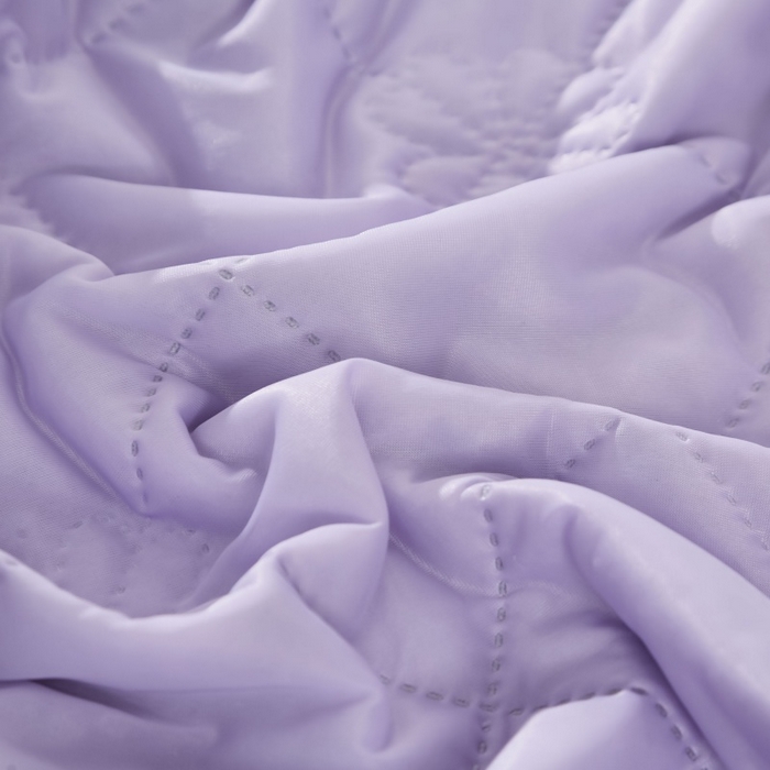 91家纺网 家纺一手货源 找家纺 天之悦家纺 2026跨境外贸可机洗水洗A类夏被冰淇淋凉感丝空调被子被芯夏凉被 紫色配灰色（花纹款）