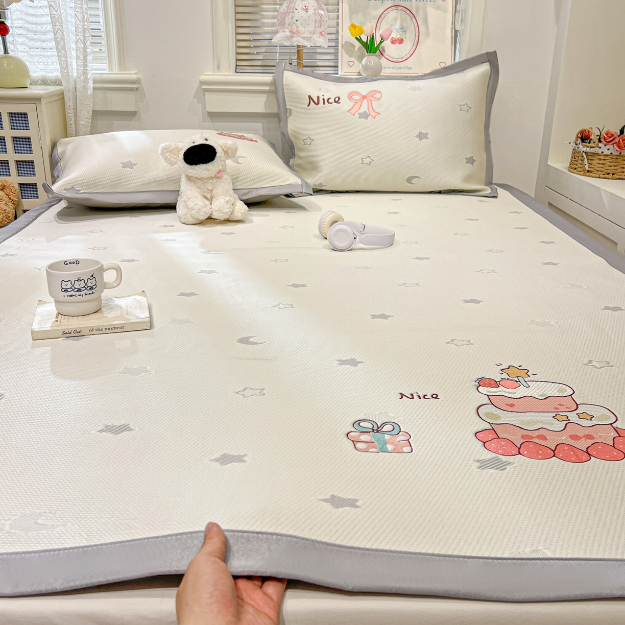 91家纺网 家纺一手货源 找家纺 （总）川悦生活 2026新款凉感提花绣花豆豆席