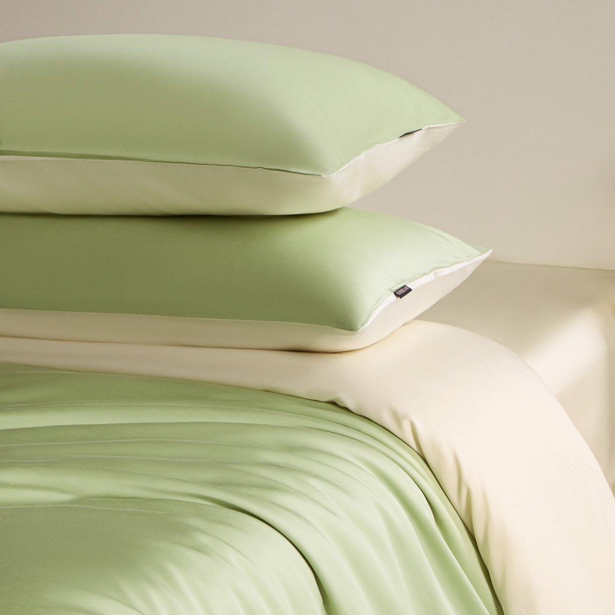 91家纺网 家纺一手货源 找家纺 （总）秀色家纺 2026新款60S进口天丝贡缎新疆长绒棉纯色轻奢四件套