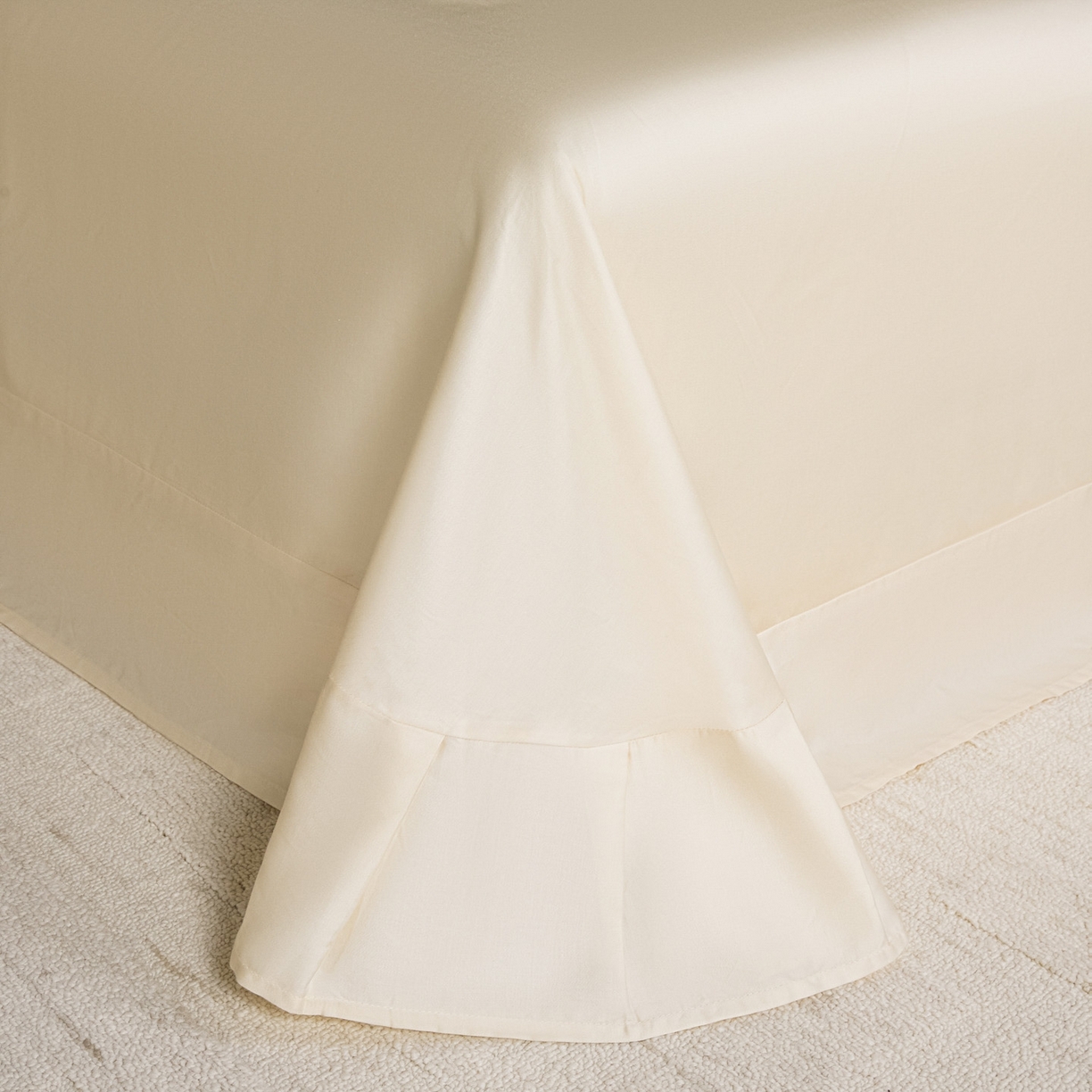 91家纺网 家纺一手货源 找家纺 （总）秀色家纺 2026新款60S进口天丝贡缎新疆长绒棉纯色轻奢四件套