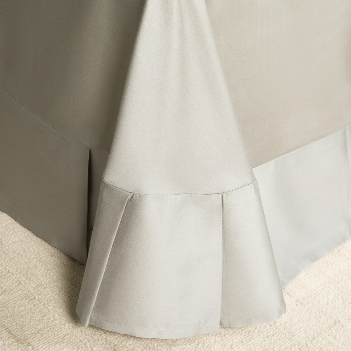 91家纺网 家纺一手货源 找家纺 秀色家纺 2026新款60S进口天丝贡缎新疆长绒棉纯色轻奢四件套 Air-天丝棉-星雾蓝+薄雾灰