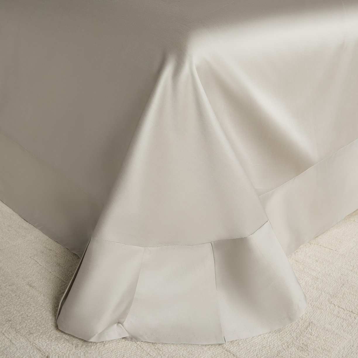 91家纺网 家纺一手货源 找家纺 秀色家纺 2026新款60S进口天丝贡缎新疆长绒棉纯色轻奢四件套 Air-天丝棉-桃灰粉+幻影灰